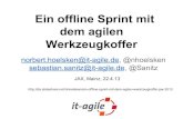 Ein offline Sprint mit dem agilen Werkzeugkoffer - JAX 2013