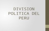 Division politica del peru
