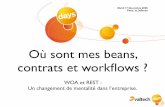Ou sont mes beans, contrats et workflows ? WOA et REST: Un changement de mentalité dans l'entreprise.