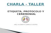 Taller "Etiqueta, Protocolo y Ceremonial"
