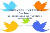 Používání Twittru v Čechách