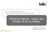 Efficacité digitale : impacts des formats et des création - IAB France - Millward Brown - Novembre 2010