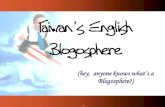 Taiwan\'s English Blogosphere