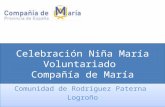Celebración Voluntariado-Logroño Niña María