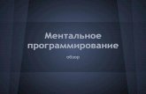 Кирилл Мокевнин — Ментальное программирование