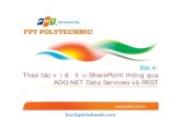Bài 4: Thao tác với dữ liệu SharePoint thông qua ADO.NET Data Services và REST