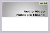 Audio video noleggio milano