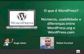 O que é WordPress - numeros, usabilidade e diferenca do wordpress-org e wordpress-com