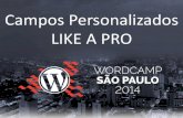 Campos personalizados Like a Pro - WordCamp São Paulo 2014