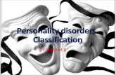 personality disorders classification