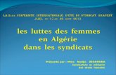 conférence + Débat général Conférence les luttes des femmes en Algérie dans les syndicats