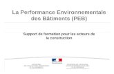 La Performance Environnementale des Bâtiments (PEB)_mai_2013