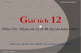 GIAI TICH 12-Phan VII - Khảo sát HS hữu tỉ