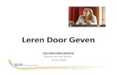 SISLink09 - Leren door geven - Gerard van der Hoorn