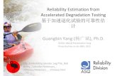Reliability estimation from accelerated degradation testing
