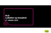 Norsk lyd- og blindeskriftbibliotek -Mikromarc brukermøte 2013
