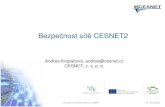 Bezpečnost sítě CESNET2