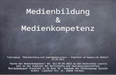 Inputvortrag: "Medienbildung und Medienkompetenz"