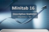 Описательные статистики в Minitab 16 - Descriptive Statistics