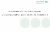 ImmoGreen - das umfassende Beratungstool für professionelle Investoren