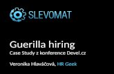 Guerilla hiring Devel.cz 2014