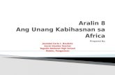 Aralin 8 ang unang  kabihasnan sa africa (3rd yr.)