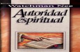 Autoridad espiritual, por Watchmann Nee