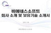(주)비에네스소프트 회사소개서 2013년9월