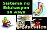 Sistema Ng Edukasyon Sa Asya