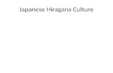 Hiragana culture 1&2