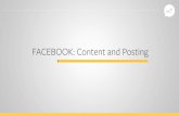 Facebook Content and Posting