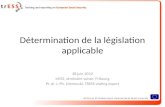 2012 - Détermination de la législation applicable