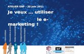 Atelier sur le e-marketing - ENP de l'Yonne