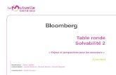 Conférence @Bloomberg sur #Solvency2 : enjeux et perspectives pour les assureurs