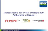 Synodiance > Authorship et Google Plus - SMX Paris - 17/06/2014
