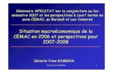Situation Economique De La Cemac En 2006 Et Perspectives Pour 2007   2008