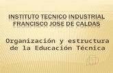 Organización y estructura de la Educación Técnica.