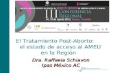 El Tratamiento Post-Aborto: el estado de acceso al AMEU en la Región Dra. Raffaela Schiavon Ipas México AC.