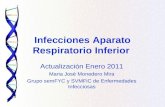 Infecciones Aparato Respiratorio Inferior Actualización Enero 2011 Maria José Monedero Mira Grupo semFYC y SVMFiC de Enfermedades Infecciosas.