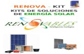 RENOVA - KITS KITS DE SOLUCIONES DE ENERGÍA SOLAR.