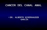 CANCER DEL CANAL ANAL DR. ALBERTO NIDERHAUSER GARCÍA.