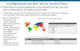 © 2006 Cisco Systems, Inc. Todos los derechos reservados.Información pública de Cisco 1 Configuración de NAT en un router Cisco Describa el funcionamiento.