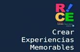 Radical ! Customer Experience Radical ! Customer Experience contactanos en 1 Crear Experiencias Memorables.