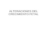 ALTERACIONES DEL CRECIMIENTO FETAL. DEFINICIONES Y ETIOLOGIA 5 al 10% PEG 20 al 30% son RCIU insuficiencia de la placenta. 10 al 20% fetos pequeños para.