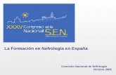 La Formación en Nefrología en España Comisión Nacional de Nefrología Octubre 2005.