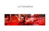 La Tomatina. La Tomatina: fiesta del tomate en España La tomatina es la lucha vegetal más grande del mundo. Es una de las fiestas más divertidas de toda.