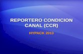 REPORTERO CONDICION CANAL (CCR) HYPACK 2013. REPORTERO CONDICION CANAL (CCR) REPORTERO CONDICION CANAL determina las profundidades de control y genera.
