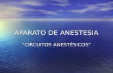 APARATO DE ANESTESIA CIRCUITOS ANESTÉSICOS. INTRODUCCIÓN.