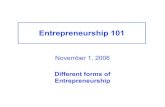 Entrepreneurship 101: Different forms of Entrepreneurship