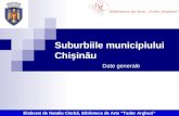 Suburbiile municipiului Chişinău : date generale